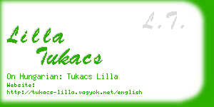 lilla tukacs business card